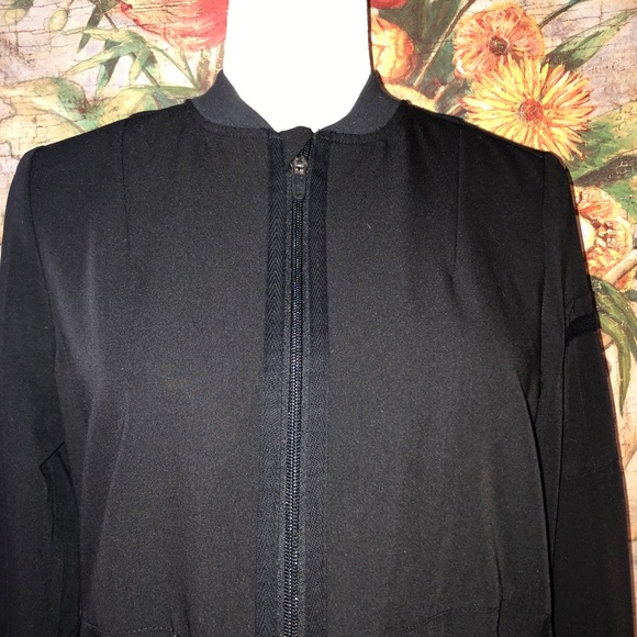 Sz XS Figs Black Bellery Bomber Scrub Jacket Women's X-Small - Picture 8 of 16